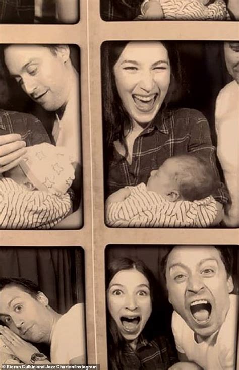 Kieran Culkin goofs around as wife Jazz Charton posts their first ...