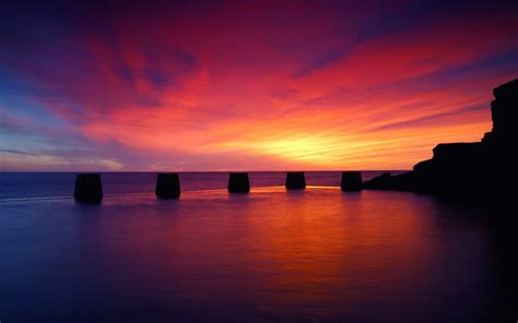 日落，大海，红色的天空，剪影 750x1334 iPhone 8/7/6/6S 壁纸，图片，背景，照片