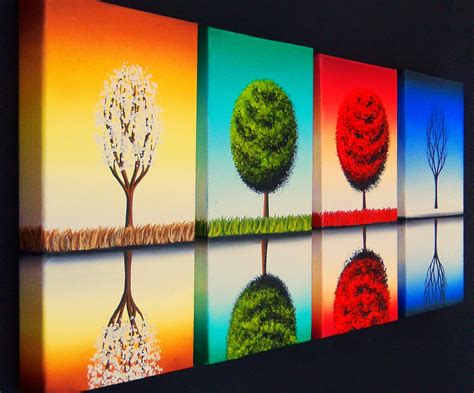 Bing Art by Rachel Bingaman: Four Seasons Painting, Contemporary Art ...