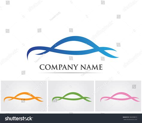 Vector Car Silhouette Logo Stock Vector (Royalty Free) 584098813