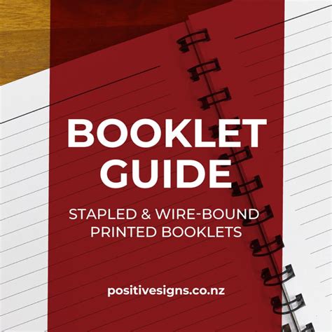 The Booklet Printing Guide - Positive Signs + Print