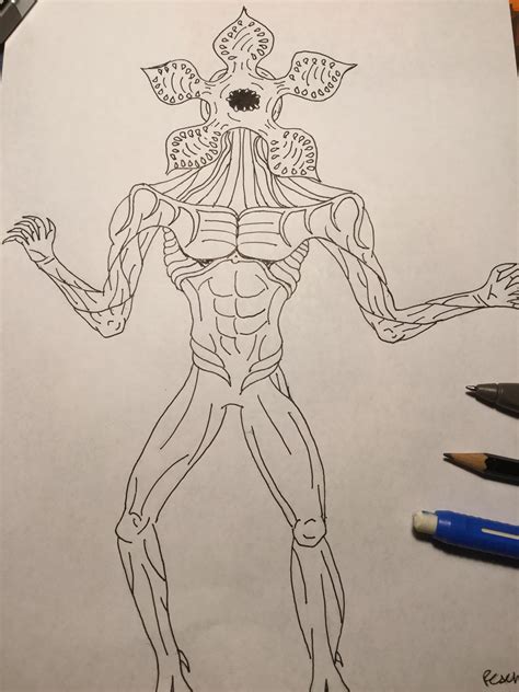 My second demogorgon drawing, hope you guys like it as much as the first : r/StrangerThings