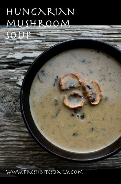 A memorable creamy mushroom soup seasoned with Hungarian paprika ...