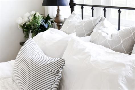 An Easy Formula for Styling Bed Pillows - She Holds Dearly