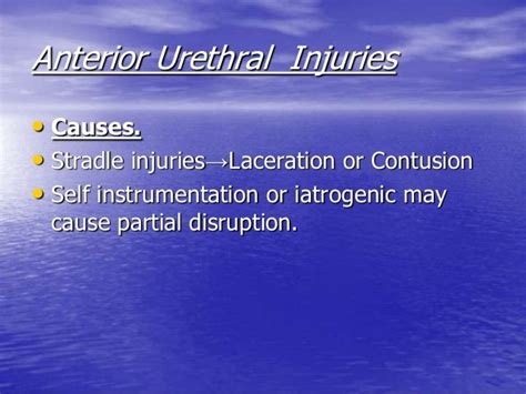 Urethral & bladder injury