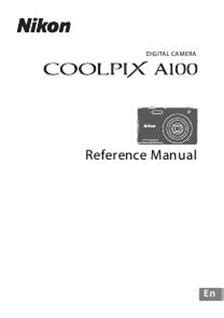 Nikon Coolpix A100 Printed Manual