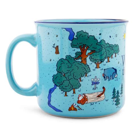 DISNEY WINNIE THE Pooh Map of the Hundred Acre Wood Ceramic Mug | Holds ...
