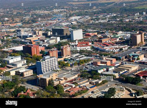 Aerial view of the Nelspruit CBD Stock Photo - Alamy