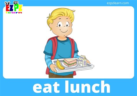 Daily Routine Flashcards With Words - Ezpzlearn.com