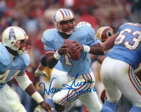 Autographed WARREN MOON 8X10 Houston Oilers photo - Main Line Autographs