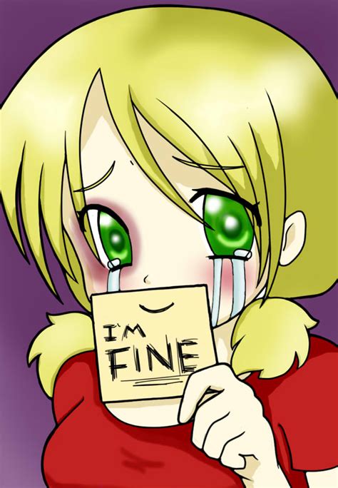 i'm fine by MissRedMoon1 on DeviantArt