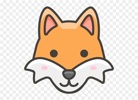 Fox Face Emoji - Cartoon Clipart (#4461667) - PinClipart