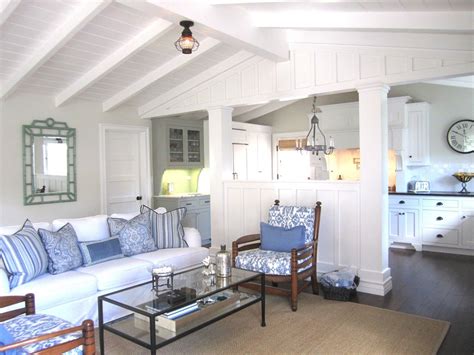 Blue and White Casual Beach Cottage Beach Cottage Style, Beach Cottage ...