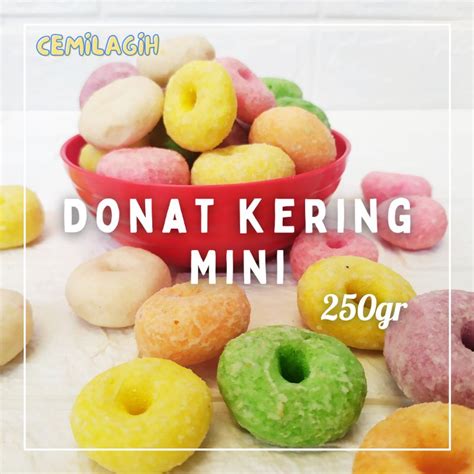 Jual KUE DONAT KERING MINI WARNA WARNI | Shopee Indonesia