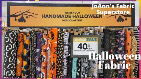 NEW JoAnn's Halloween Fabric | Superstore Walk Through and Decor ...