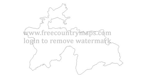 Outline maps of Tajikistan : Vector and gif map for YouTube