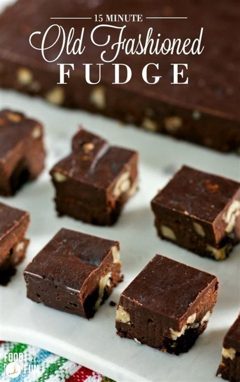 Old Fashioned Fudge - a 15-minute Recipe! • Food Folks and Fun