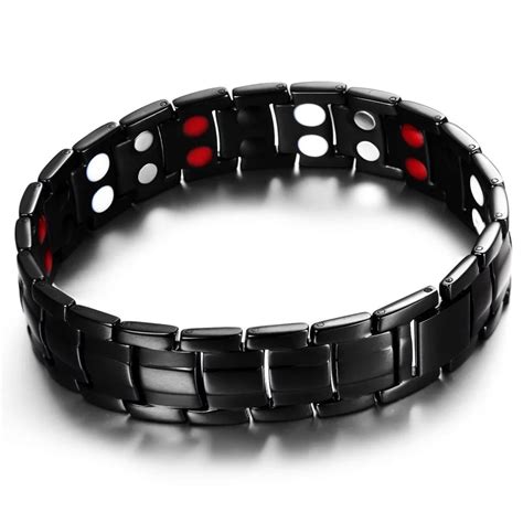 Aliexpress.com : Buy Magnetic Therapy Bracelet 15MM Men Health Massager Bracelets Stainless ...