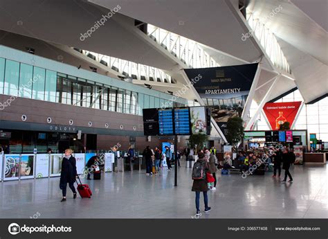 Gdansk Lech Walesa International Airport in Gdansk, Poland – Stock ...