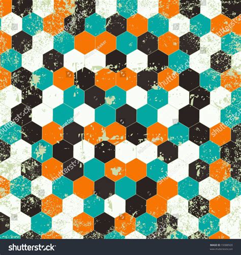 Grungy Honeycomb Vector Background Illustration - 19388920 : Shutterstock