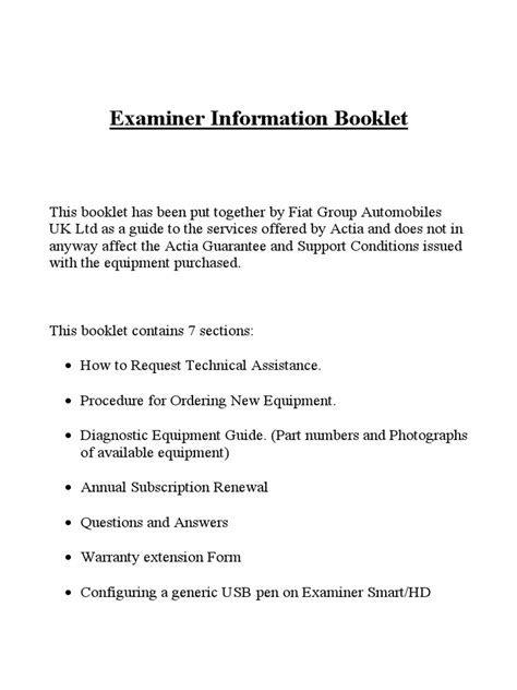 Examiner Information Booklet.09 Update | PDF | Wire Transfer | Payments