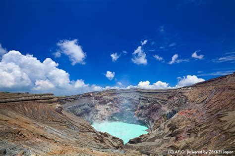 Known for its continuous volcanic activity, Mount Aso is where you can see its crater up close ...