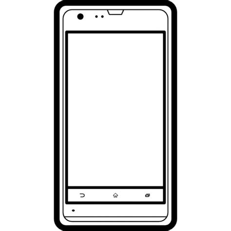 Mobile phone sony model outline Icons | Free Download