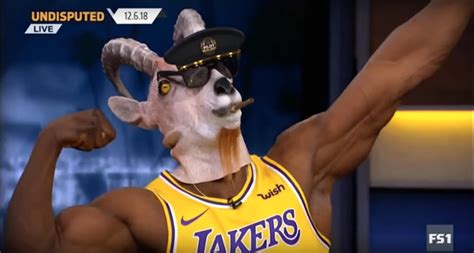 Shannon Sharpe Celebrated A Big Game From LeBron With The Goat Mask