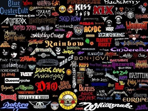 Hair Metal Band Logos | Rock and roll bands, Metal music bands, Band logos