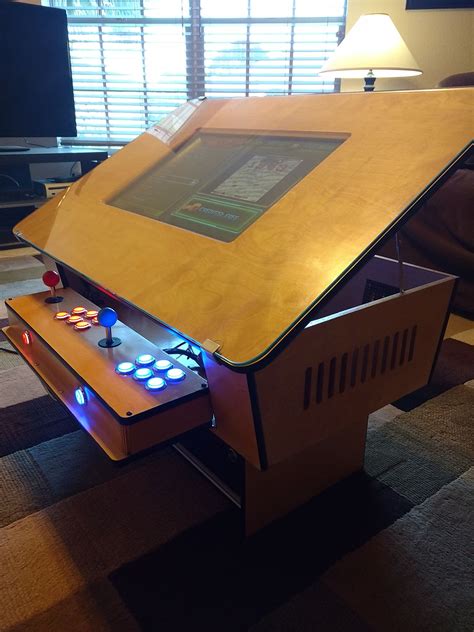 Retro arcade game coffee table made by one of our members! Great for any game room man cave ...