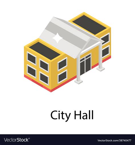 City hall Royalty Free Vector Image - VectorStock