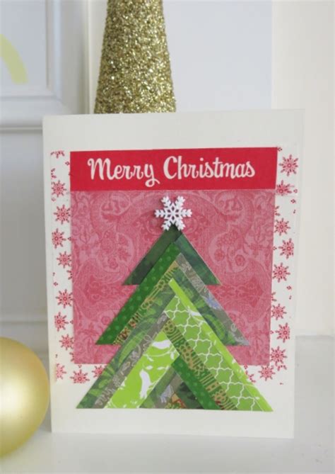 How to Make a Quilt-Inspired Christmas Tree Holiday Card - FeltMagnet