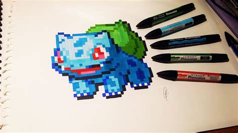 Bulbasaur Pixel Art Pokemon In this series i show you how to build extremely realistic and ...