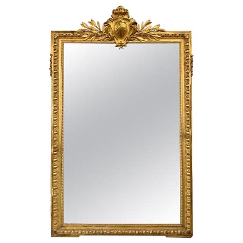 19th Century Louis XVI Giltwood Floor Mirror – Legacy Antiques