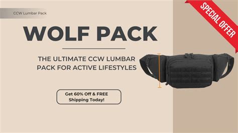 Wolf Pack: The Ultimate CCW Lumbar Pack for Active Lifestyles | Free Patriot Gear