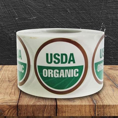 Organic USDA Logo Labels | 500 stickers - Brenmarco.com