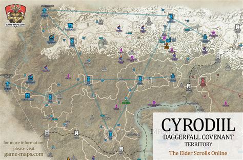 Cyrodiil Daggerfall Covenant Territory Map - The Elder Scrolls Online (ESO)