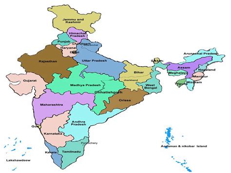 Download Detailed District Divisions of India Map Wallpaper ...