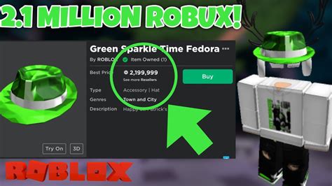 I GOT GREEN SPARKLE TIME FEDORA | Roblox Trading - YouTube