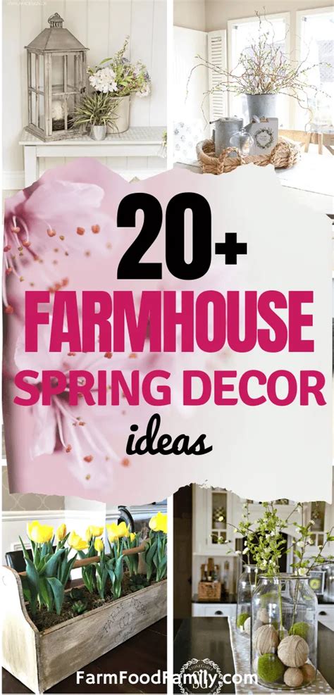 20+ Beautiful Farmhouse Spring Decor Ideas & Designs For 2024 | Spring decor diy, Spring home ...