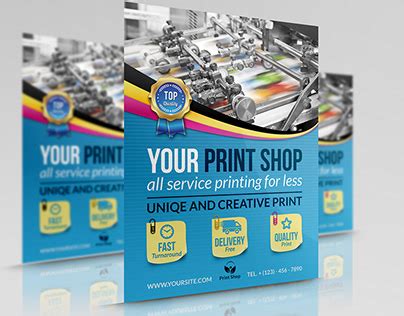 Print Shop Flyer Template :: Behance