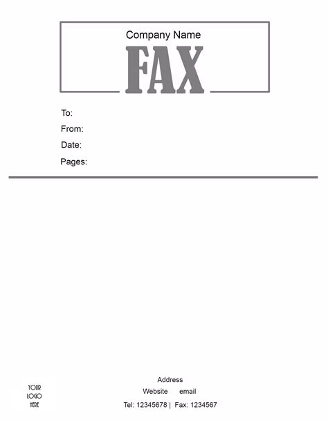 Free Fax Cover Sheet Template | Customize Online then Print