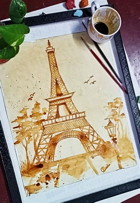 Monochrome painting made with coffee – Artofit