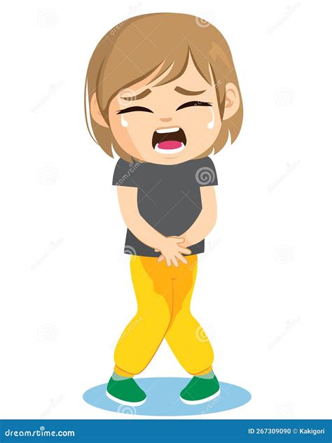 Little Toddler Having A Pee Accident Cartoon Vector I - vrogue.co