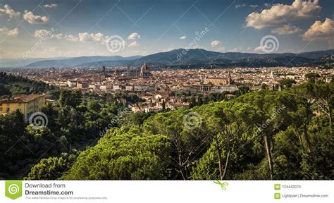 Beautiful Florence Sunset City Skyline Stock Photo - Image of fiore, building: 124442070