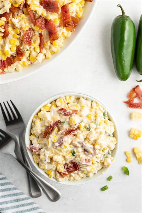 Bacon Jalapeno Creamed Corn Recipe • Bread Booze Bacon