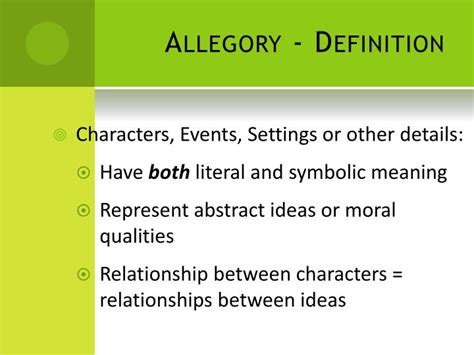 PPT - Allegory PowerPoint Presentation - ID:3065396