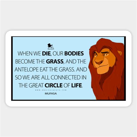 Mufasa quote - Lion King - Sticker | TeePublic