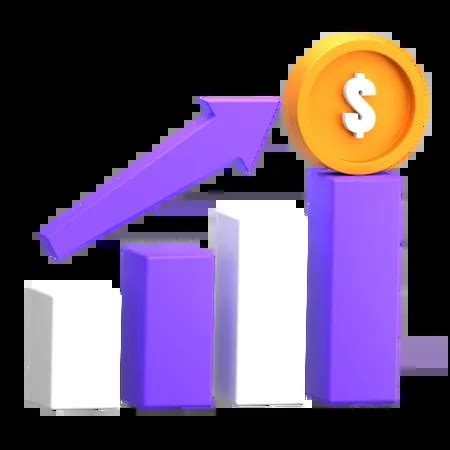 Business Growth 3D Icon download in PNG, OBJ or Blend format