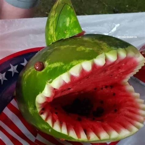 The Best Watermelon Shark Carving | Get Your Holiday On